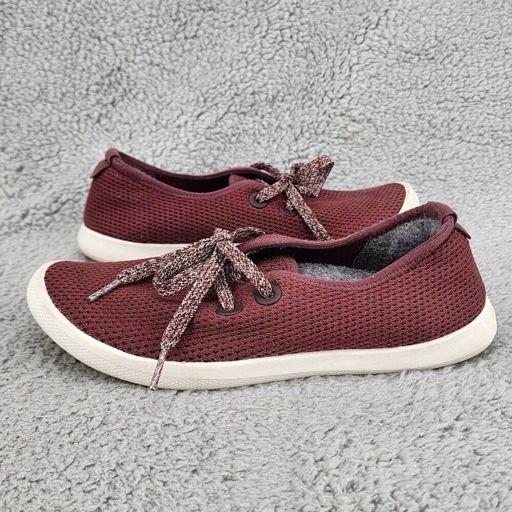 Allbirds Tree Skippers Womens Running Shoes Sz 7 Maroon Sneakers Athletic Walk